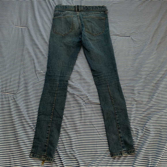 Free People BOHO Skinny Jeans with zipper detail - Picture 7 of 13